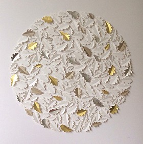 Oak leaves - affordable paper art designed by Cissy Cook